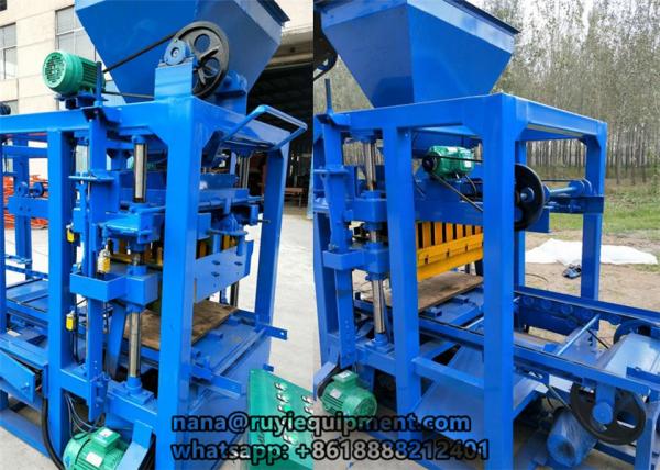 4-26 semi-automatic concrete cement hollow block paving block machine