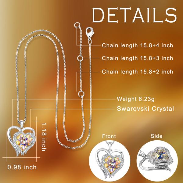 Сердце Валентайн 925 сформировало SGS ожерелья сердца 6.23g 1.18in стерлинговый серебряный привесной