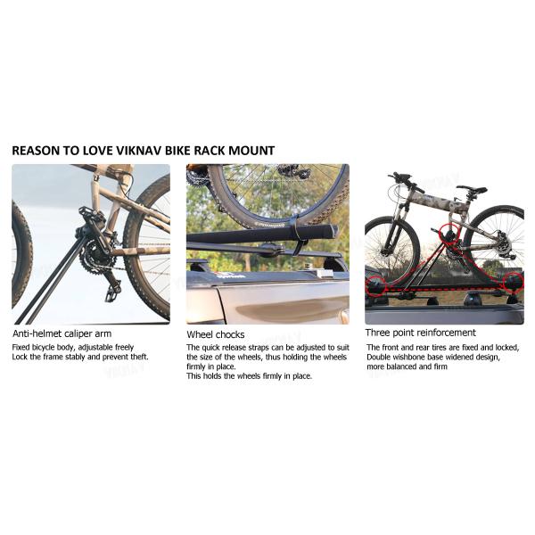 AluminumTruck Pickup Tonneau Cover Bike Bed Rack Mount Lockable Quick Release Universal