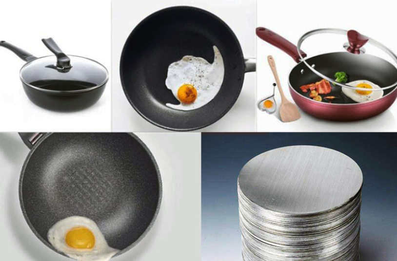 Aluminum Alloy 3003 Aluminum Circles for Non-stick Pans | Thickness 1.0–4.0 mm | Diameter 150–800 mm | Ceramic or PTFE Coated