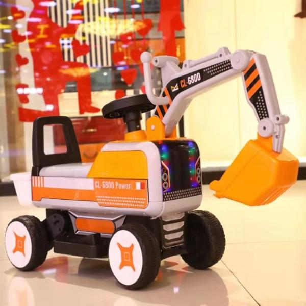 Ride On Toy Electric Car Excavator 6V Battery For 3-7 Years Old Children GW/NW 19.5/16.5