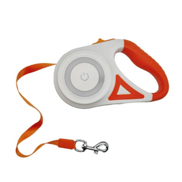 Custom Logo Automatic Pet Dog Leash Lead with Bright LED Lights and Durable Material