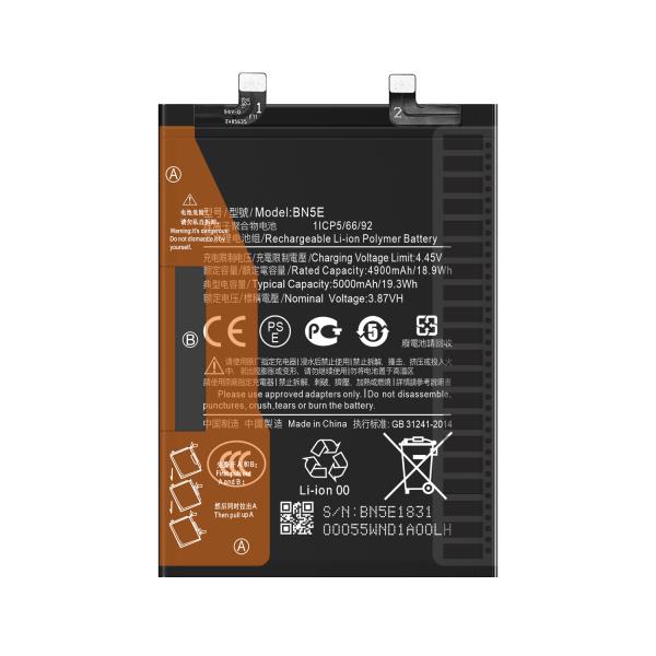 Оригинальная батарея для Xiaomi Redmi Note 11E Pro/Poco X4 Pro 5G BN5E