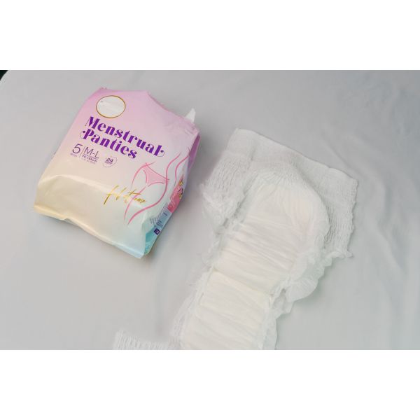 Elastic Waistband Overnight Period Panties M L Period Overnight Underwear With Wings
