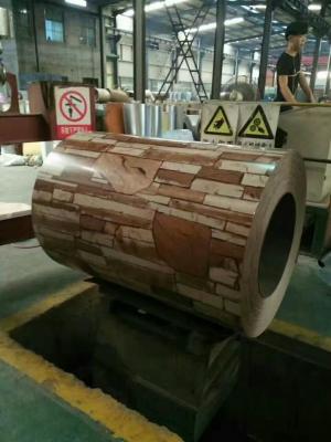 Brick Grain Coil Coated Galvanized Steel , Wall Decoration Colour Coated Coil