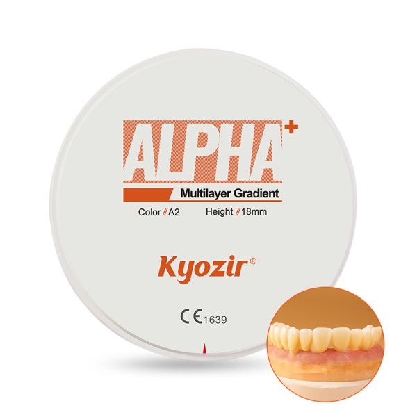 3D Multilayer Zirconia Dental Block Natural Color Gradient for Anterior Teeth
