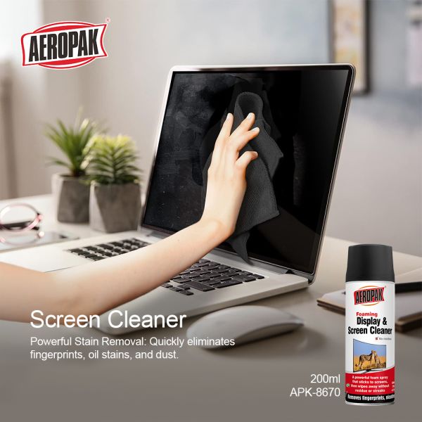 Aeropak 200ml Eco-Friendly Aerosol Computer & Mobile Phone Screen Cleaner Spray