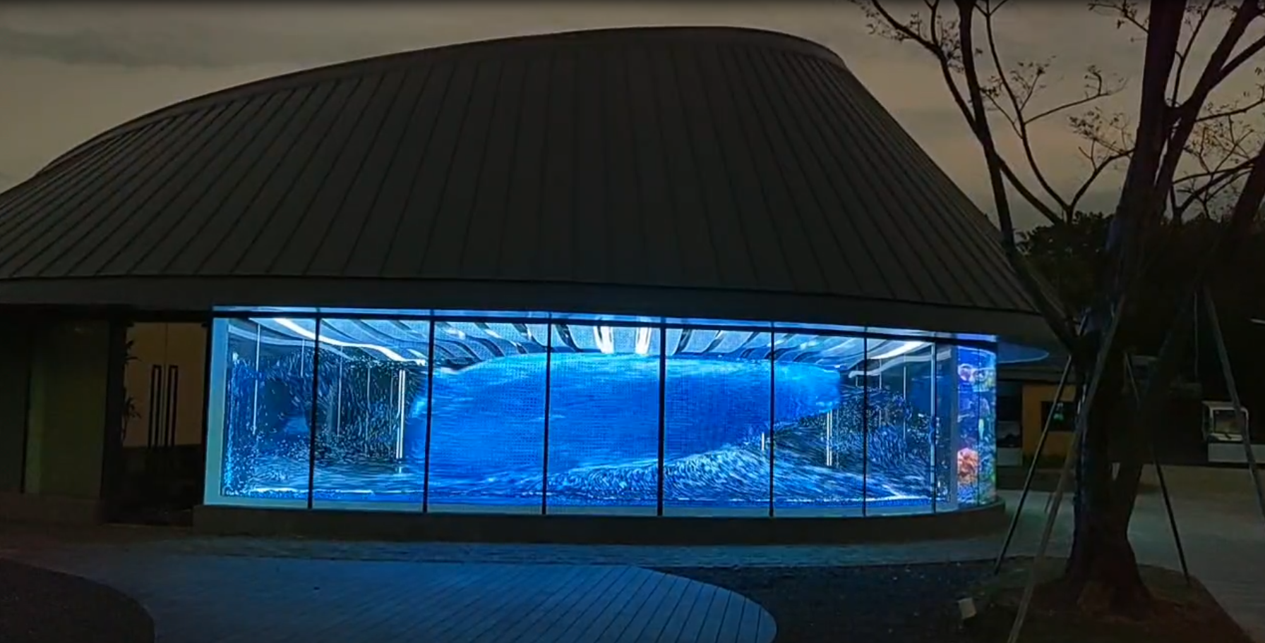 Outdoor LED Transparent Screen Waterproof High Brightness