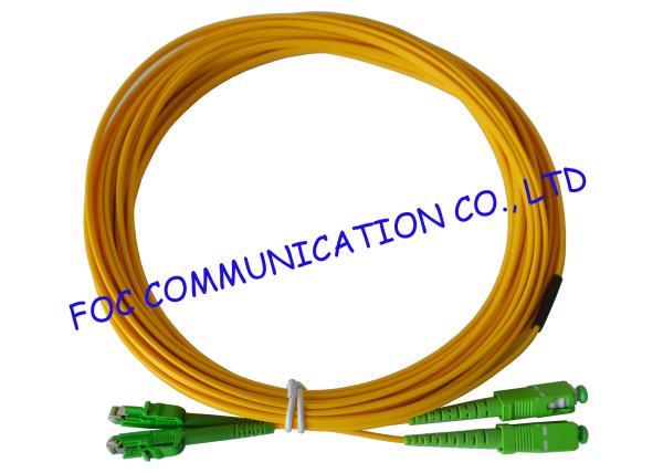 Yellow Fiber Optic Patch Cord to Double Density of Fiber Termination Equipment