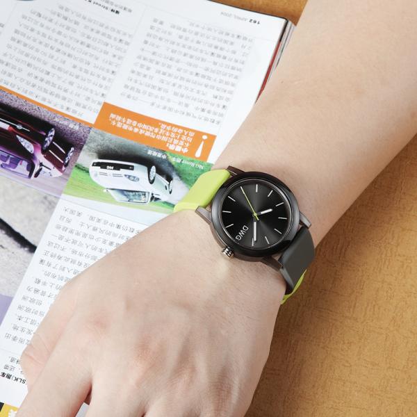 Мягкий нося резиновый дозор кварца силикона ремня с движением кварца Японии