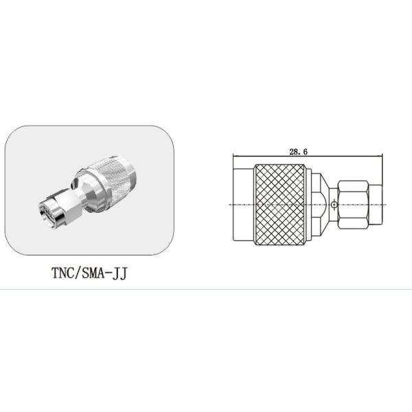 RF Coaxial Cable Adapter TNC Socket to SMA Jack Female to Male Connector
