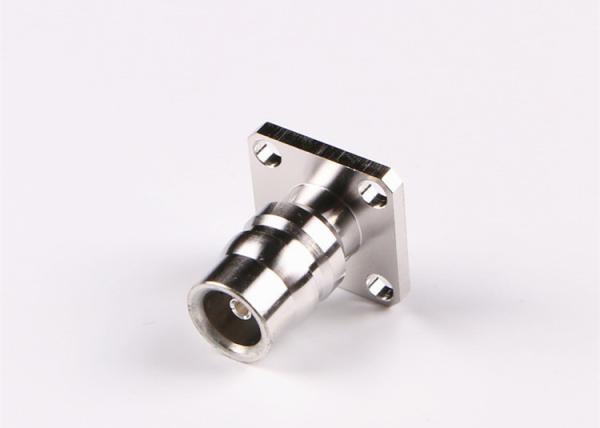 Enchufe masculino SMB con cuatro el conector coaxial recto del soporte RG174 RF del PWB del reborde del agujero