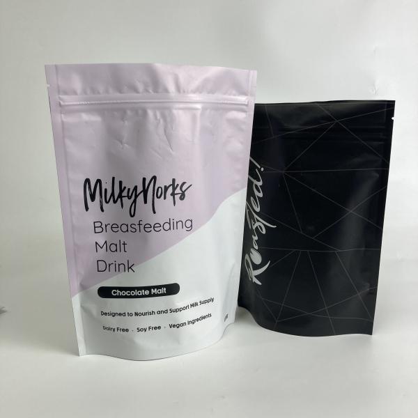 El soporte impreso de encargo al por mayor encima de la cremallera empaqueta bolsos de empaquetado de la proteína que se puede volver a sellar de la categoría alimenticia