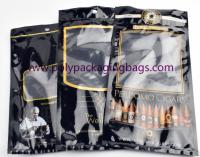 Saco hidratando preto personalizado do zíper do cigarro de charuto com janela transparente