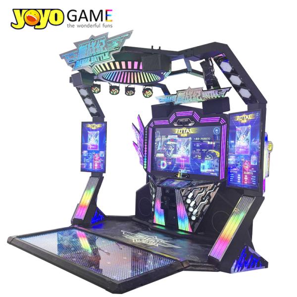 Machine de danse colorée à deux personnes