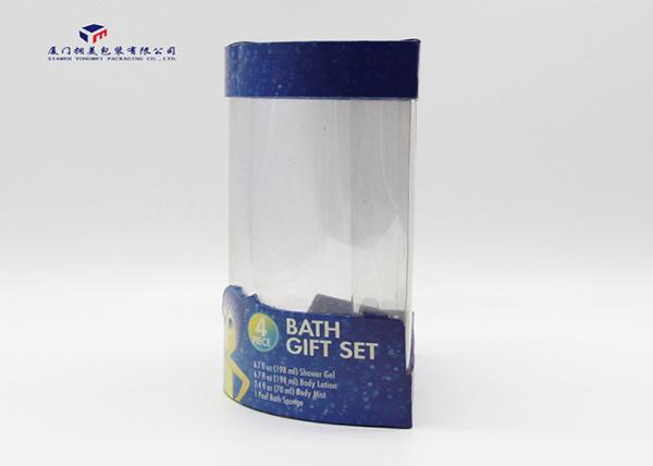 Semicircular Plastic Cylinder Packaging Tubes Unique Design For Bath Gift Set