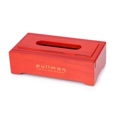 Free sample hotel red acacia wooden serving tray for room