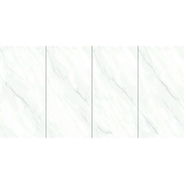 White Polished Glazed Porcelain Tile 900x1800mm Non-Slip Floor