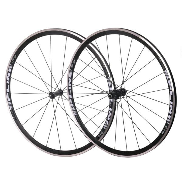 700C Black V Brake Wheelset 30mm Depth Aluminium Alloy Rim Clincher Carbon Wheelset