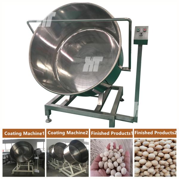 100kg/H Automatic Peanut Coating Machine Hazel Rotary Peanut Processing Machine
