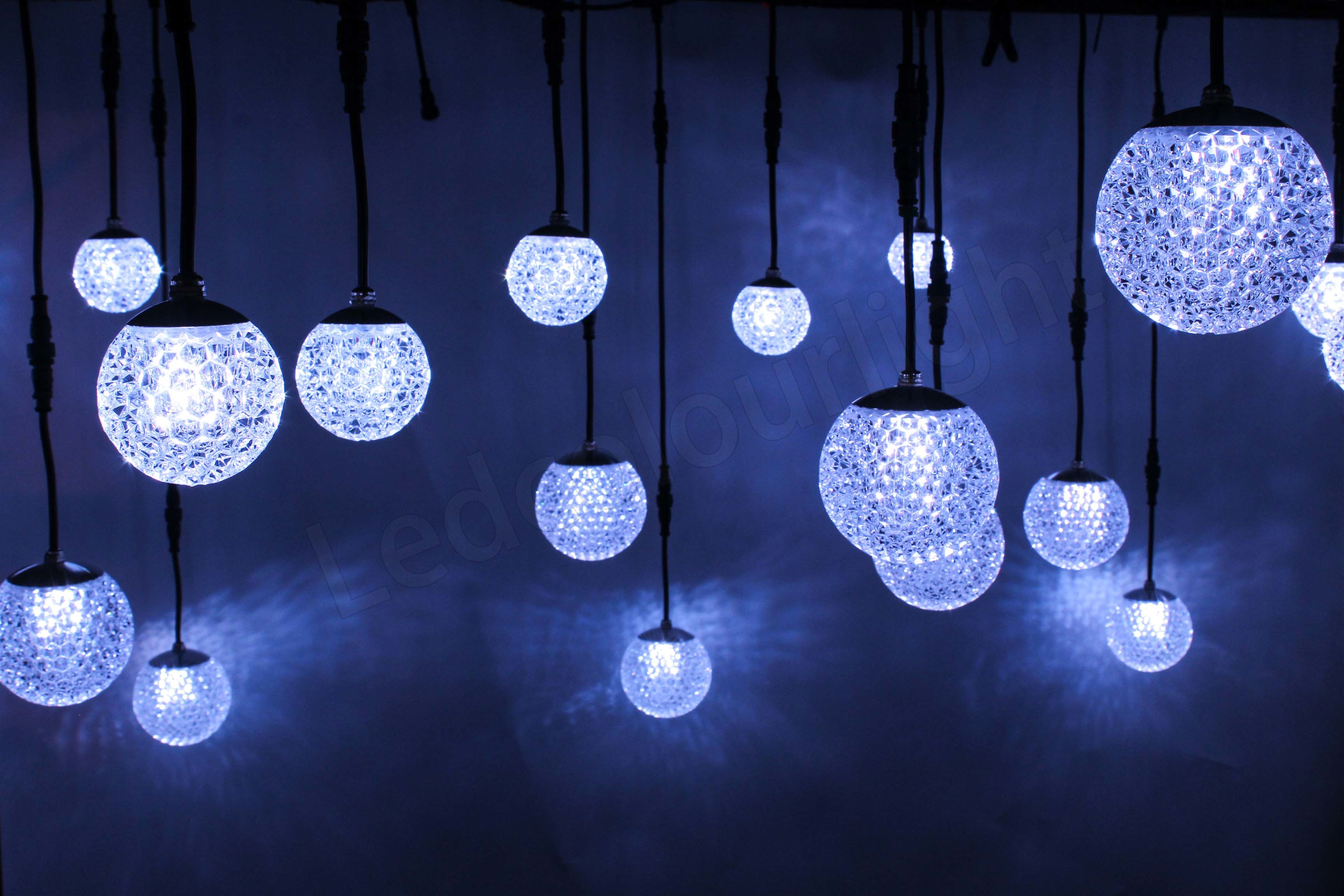 DMX Control LED Pixel RGB Crystal LED Hanging Ball for Wedding Party Decoration