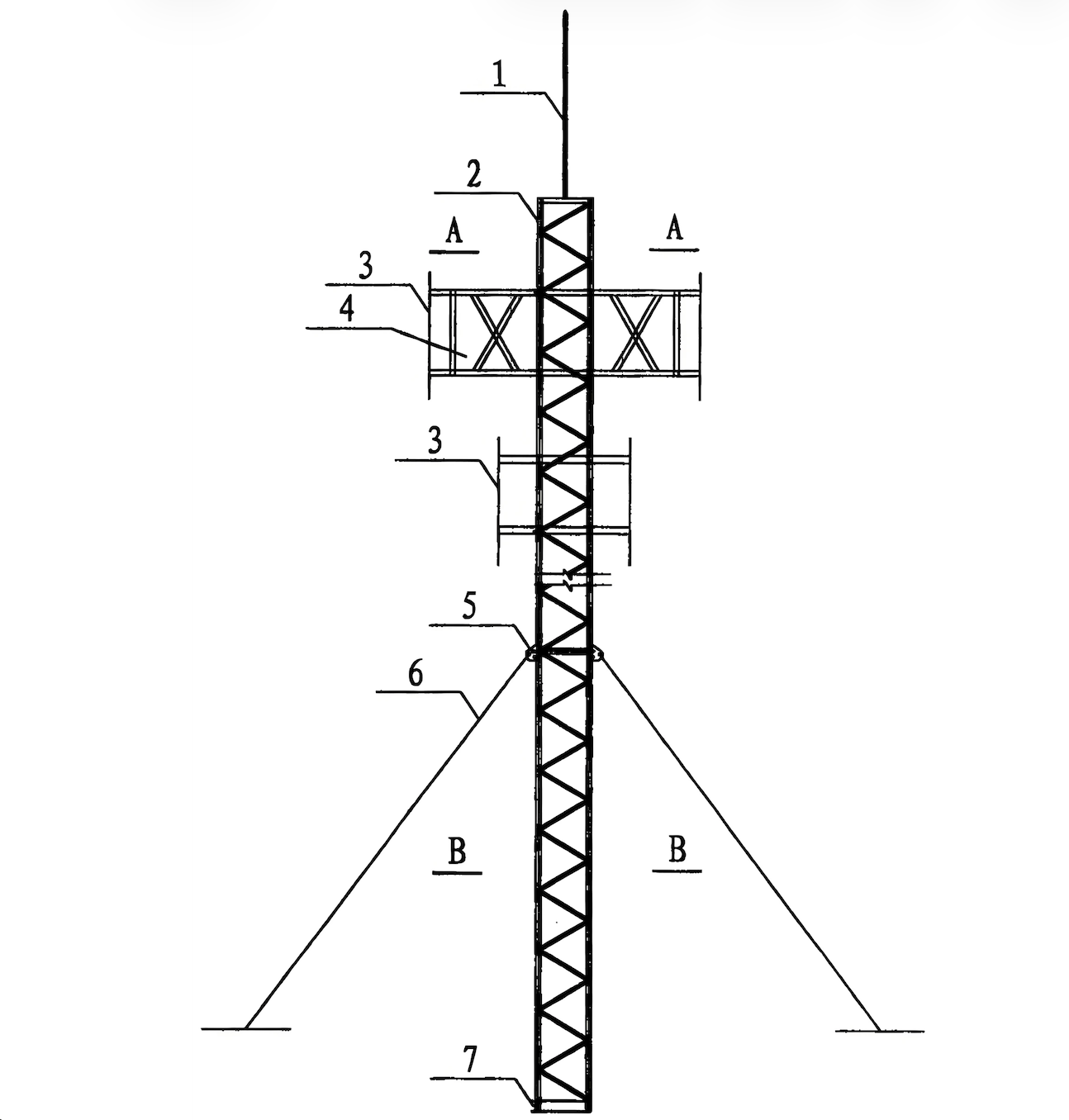 Robust Telecommunication Towers Customizable Antenna Telecommunication Tower Anti Corrosion