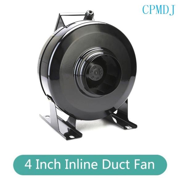 Hydroponics Grow Tent Ventilation 4 Inline Exhaust  Ducted Fan Motor
