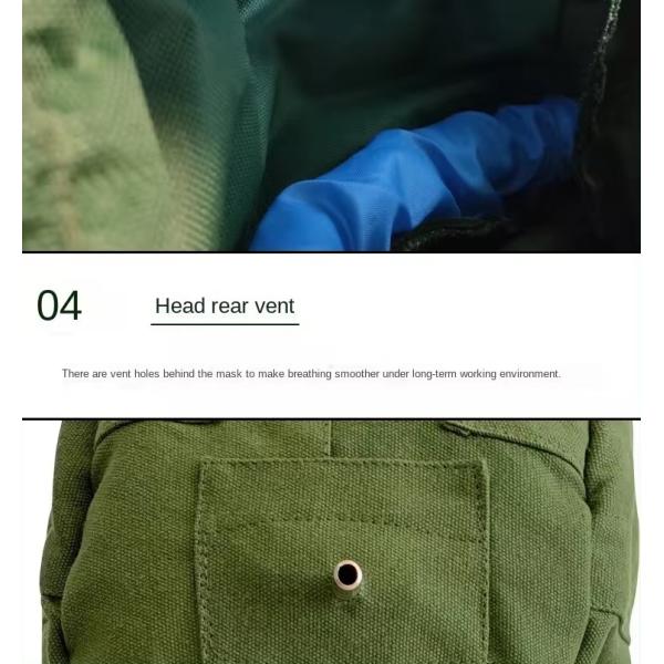 Шлифовальная шапка промышленная пылевая полировка краски холст пылевая шапка всеобъемлющая крышка защитная крышка защита труда