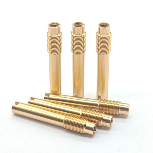 High Precision CNC Machining Parts Meta Brass Screw Thread Dowel Pin OEM ODM