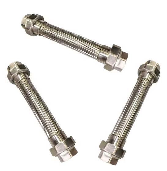 manguera de metal trenzada de acero inoxidable resistente a altas temperaturas y corrosión
