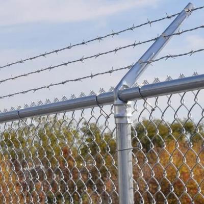 9 Gauge 5*5cm 6 FT Galvanized Diamond Mesh Wire Chain Link Fence