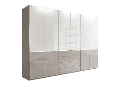 Lacquer White Custom Wardrobe Closet Modern Tailored With Lattice Box