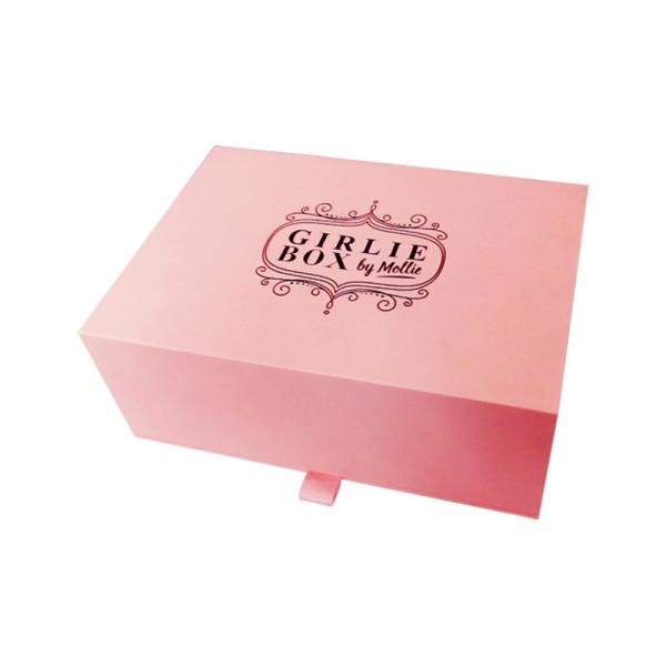 Elegant 1400gsm Grey Board Magnetic Cardboard Gift Box Hot Stamping