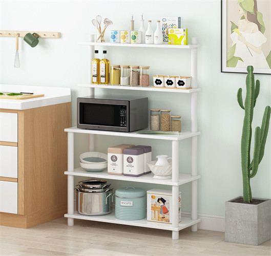 MultiFunctional Wood Kitchen Microwave Rack stand 5 Tier