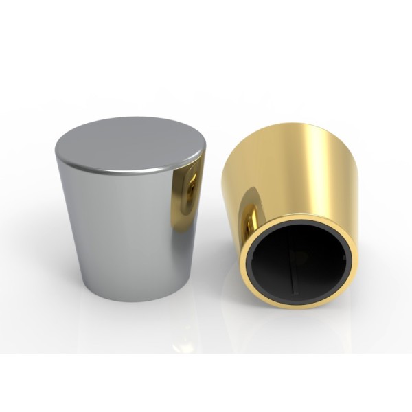 Diamond-Cut Zamak Perfume Cap with Multi-Faceted Geometric Design and Customizable Finishes