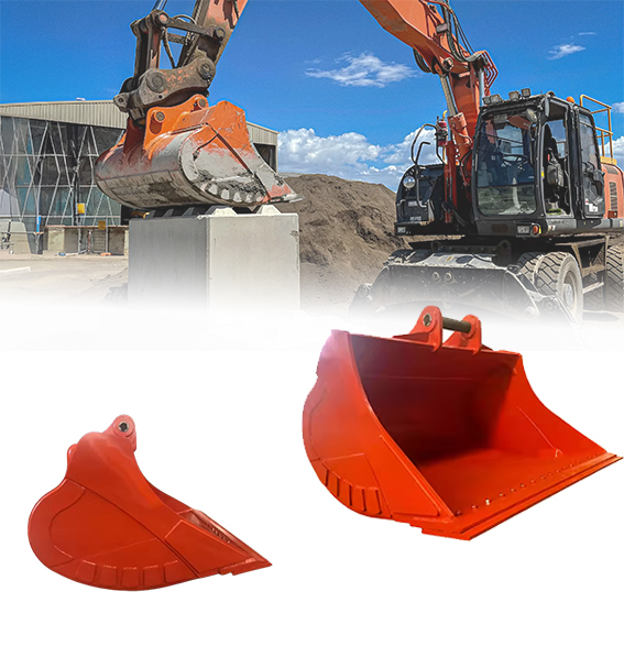 Excavator Narrow Cleaning Bucket with Narrow and Long Design High-Side Walls and Reinforced Cutting Edge for Efficient Mud and Debris Removal