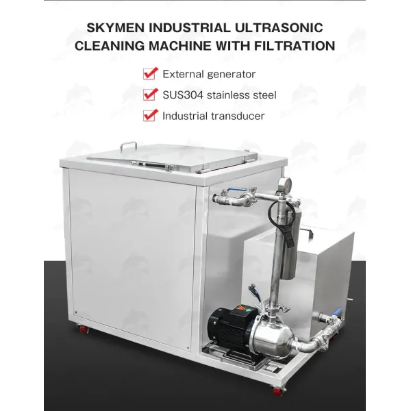 Ultrasonic Cleaner with Filtration, Filter Cleaning Machine for Electronic Components