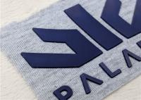 Etiqueta do silicone da transferência térmica, remendo de borracha gravado do PVC do logotipo para vestuários