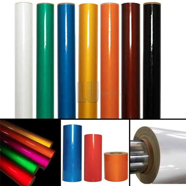 Ficha adesiva de vinil reflectiva 5100 Material transparente Bolas de vidro Film de folha reflectiva para o tráfego rodoviário