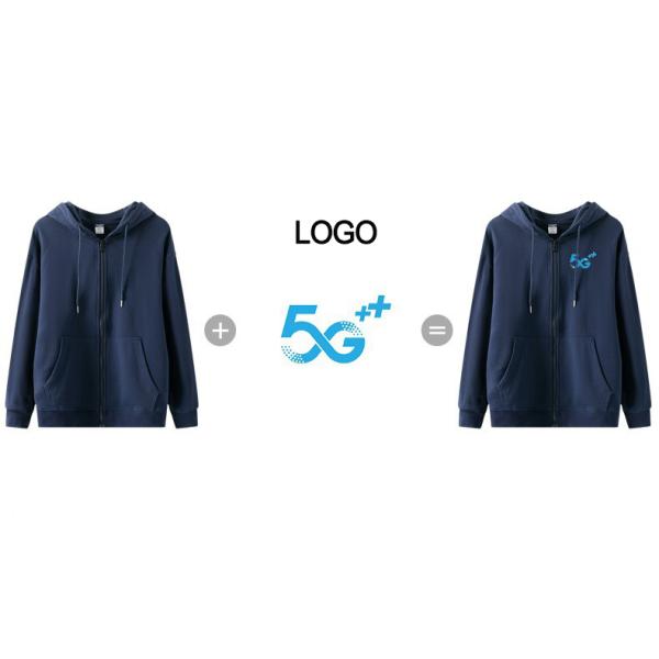 Full Zip Hooded Sweatshirt Unisex 700G Warm Winter Hoodies Solid Color Design