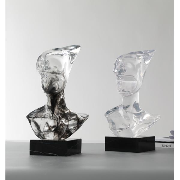 Customize decorative PMMA acrylic resin sculpture crafts for arts gallery