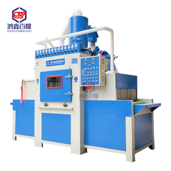 PLC Automatic Sandblasting Machine Conveying Type With 16 Blasting Guns