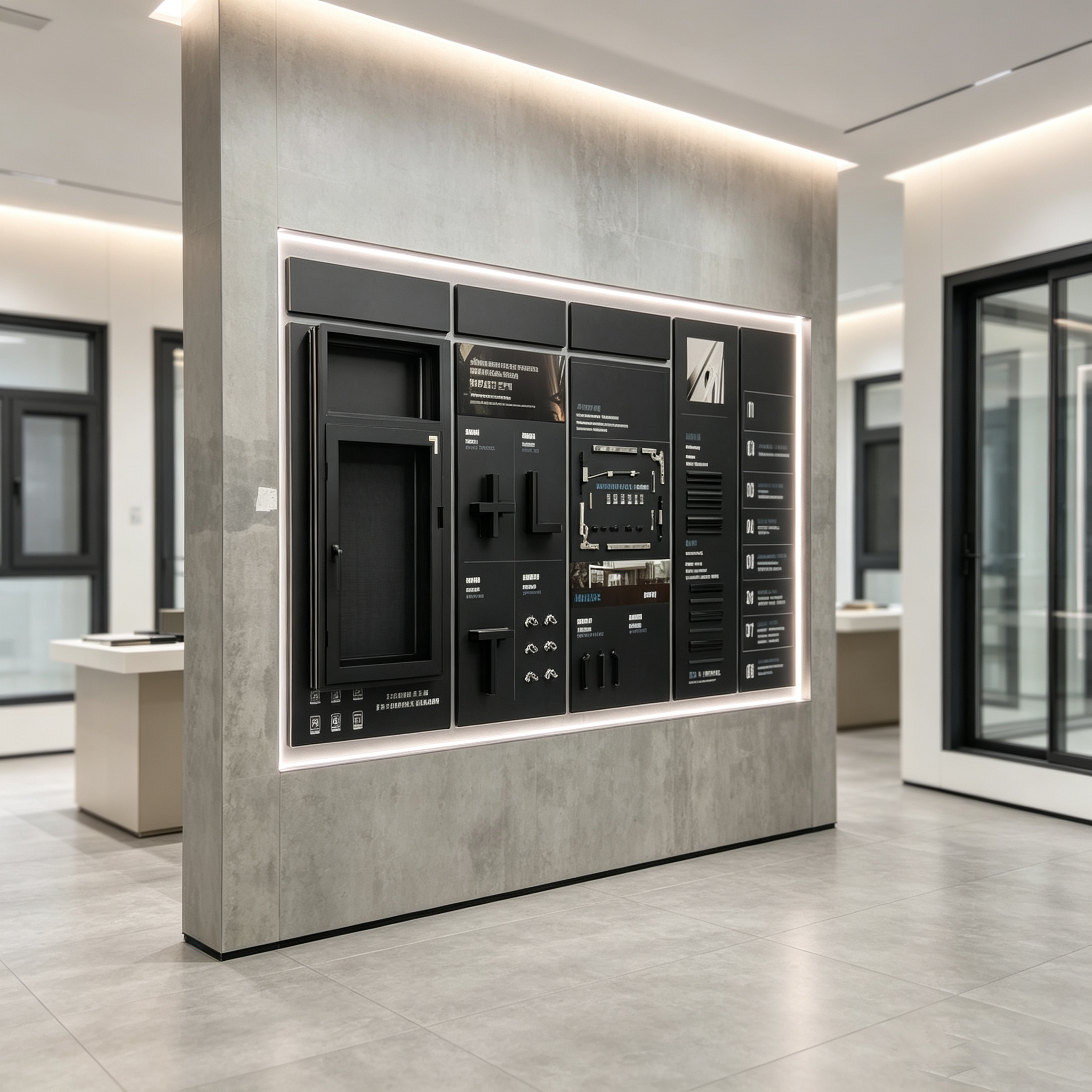 Customized Construction Method Display Wall Craft Wall Showcase Method Panel Hardware Board Exhibition Rack Sample Demo Stand