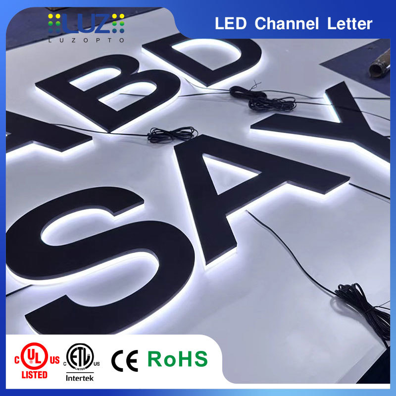 Custom Backlit LED Channel Letters - 3D Halo Lit Signage for Business