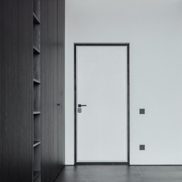 Melamine Bedroom Wooden Interior Doors Panel Solid Core White Primer Modern