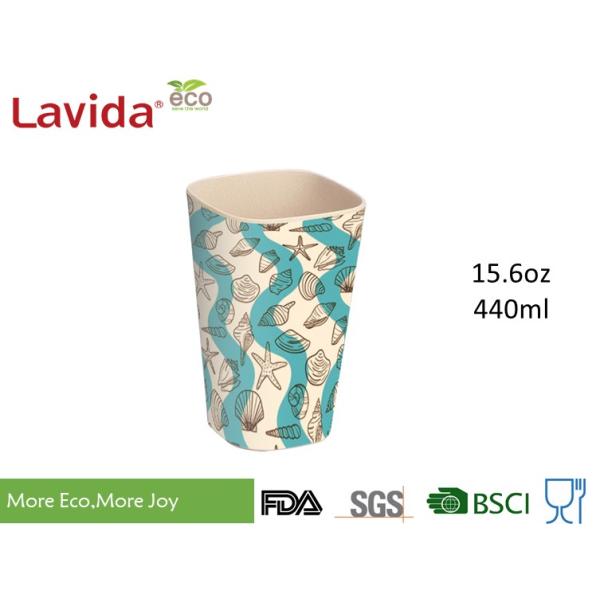 BPA Free Bamboo Fiber Mug High Strength Unbreakable Low Thermal Transfering