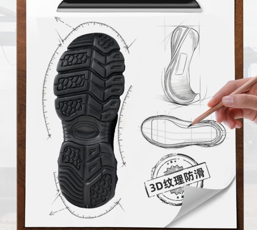 New Button-Closure Men’s Safety Shoes  Breathable Puncture-Resistant Anti-Smash Lightweight & Comfortable Steel Toe Work Shoes