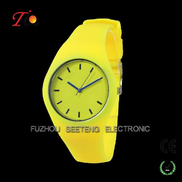 Promotional smooth silicone ice style watch as gift for Christmas promotion