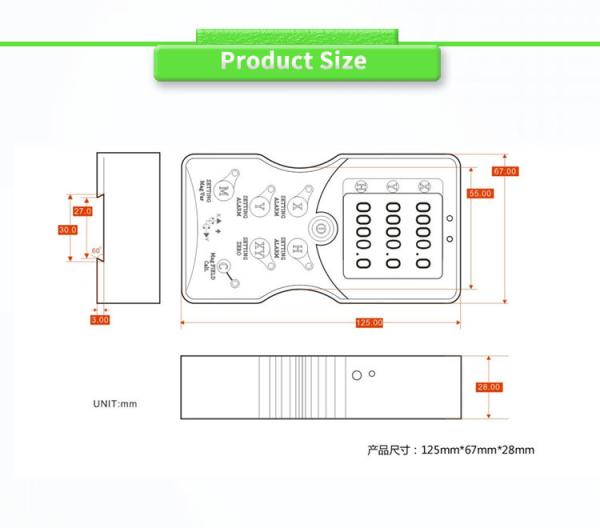 OEM Supported UBSDC-232Y High-Precision Digital Display Three-Dimensional Magnetic Compass North Finder