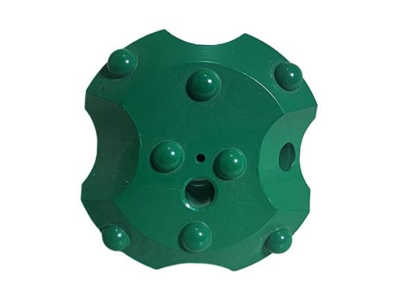 Wear Resistance Top Hammer Drill Bits Semi - Dome Short Skirt R51 89mm Thread Button Bit